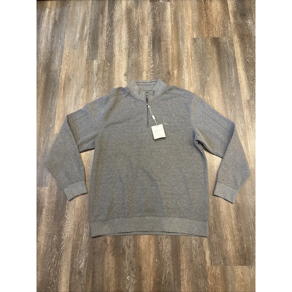 Greg Norman Men's L Signature Series Natural Performance 1/4 Zip LS Pullover NWT - Picture 1 of 11
